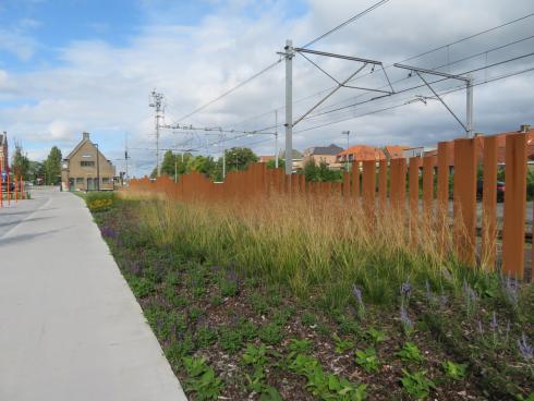 De stationsomgeving van Diksmuide