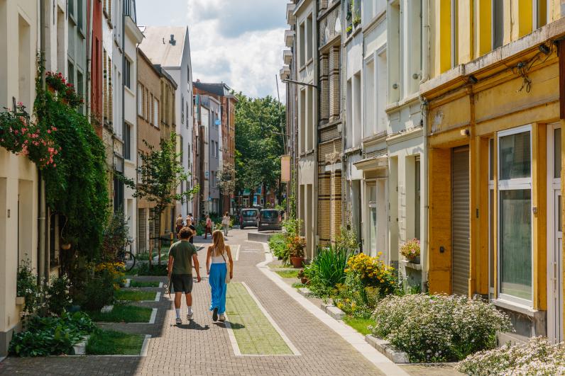 Lange Ridderstraat in Antwerpen als Tuinstraat