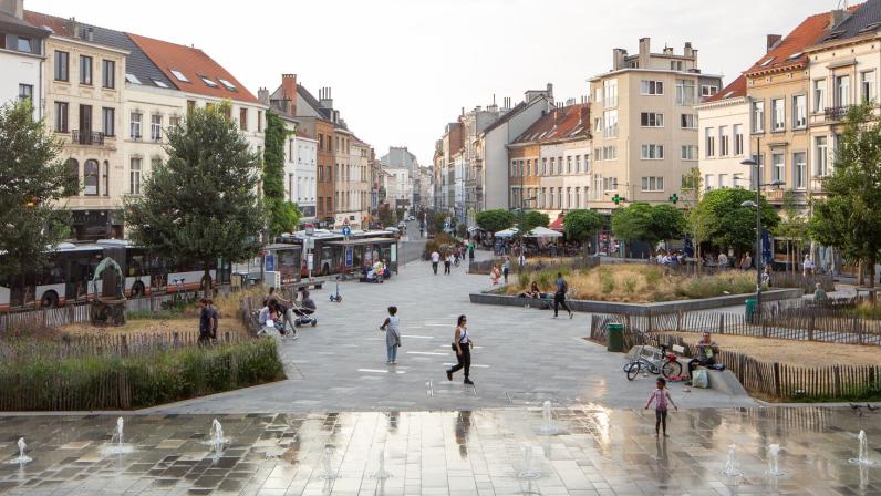 Illustratiebeeld publieke ruimte in Brussel © Urban