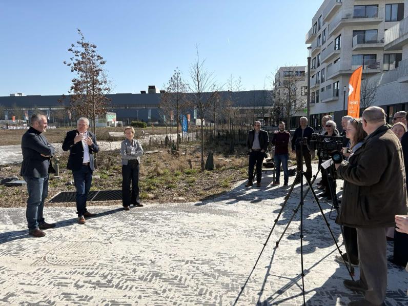 De opening van het Broekplein in Vilvoorde © Antea Group