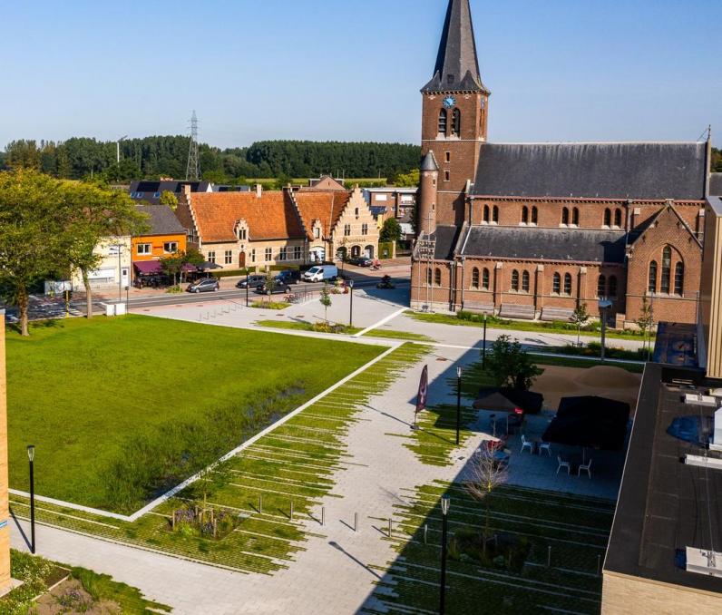 Wilsele / Klimaatadaptief en groen dorpsplein