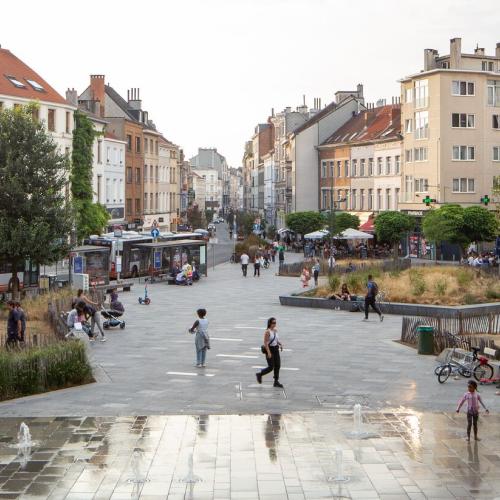 Illustratiebeeld publieke ruimte in Brussel © Urban