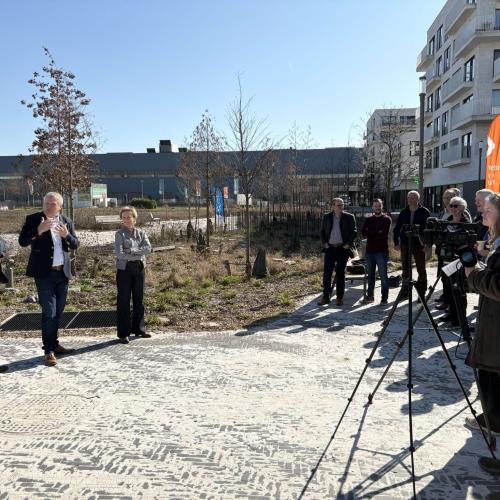 De opening van het Broekplein in Vilvoorde © Antea Group