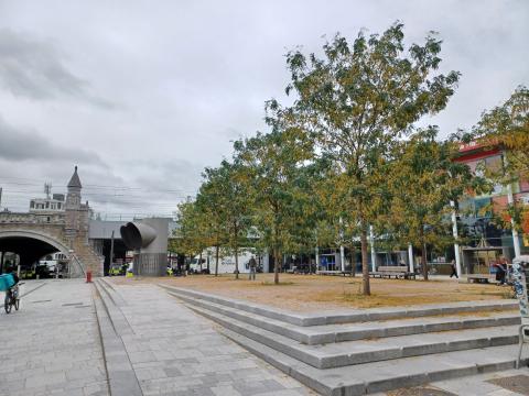 De huidige situatie van het Mediaplein. © Jan Vilain/Ruimtereporter