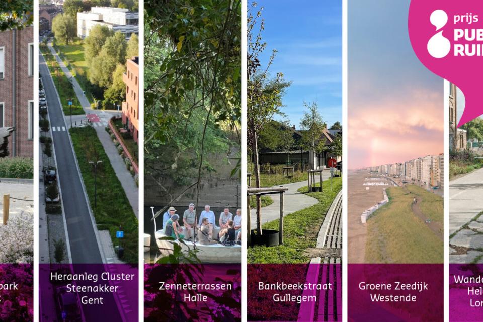 Zes nominaties Prijs Publieke Ruimte 2024 © Infopunt Publieke Ruimte 