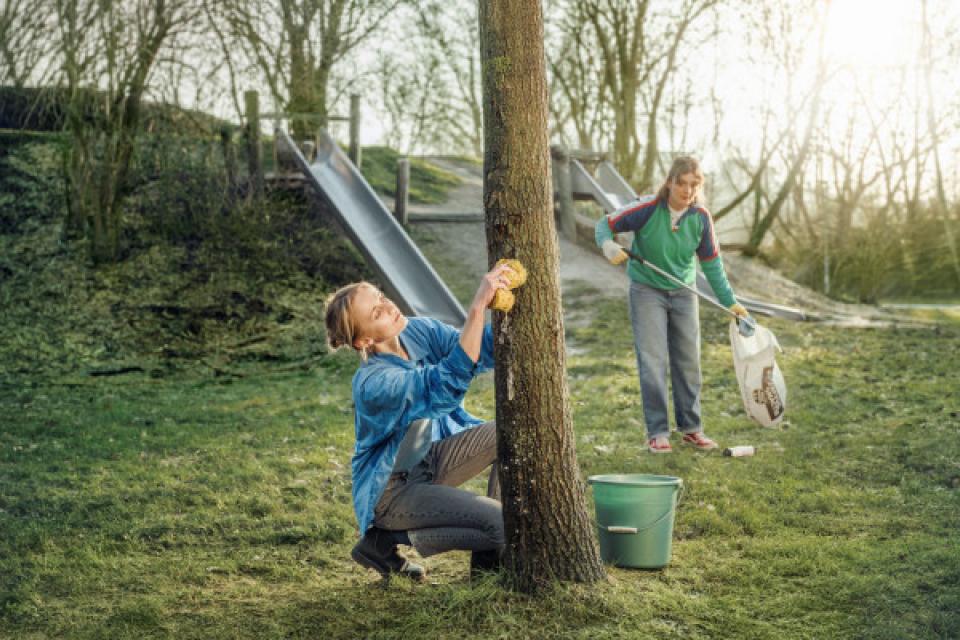 Campagnebeeld van de Lenteschoonmaak © Mooimakers