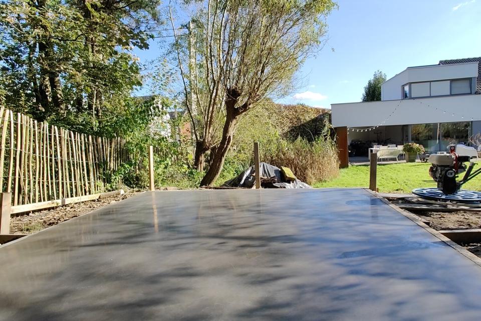 Fundering gepolierde beton