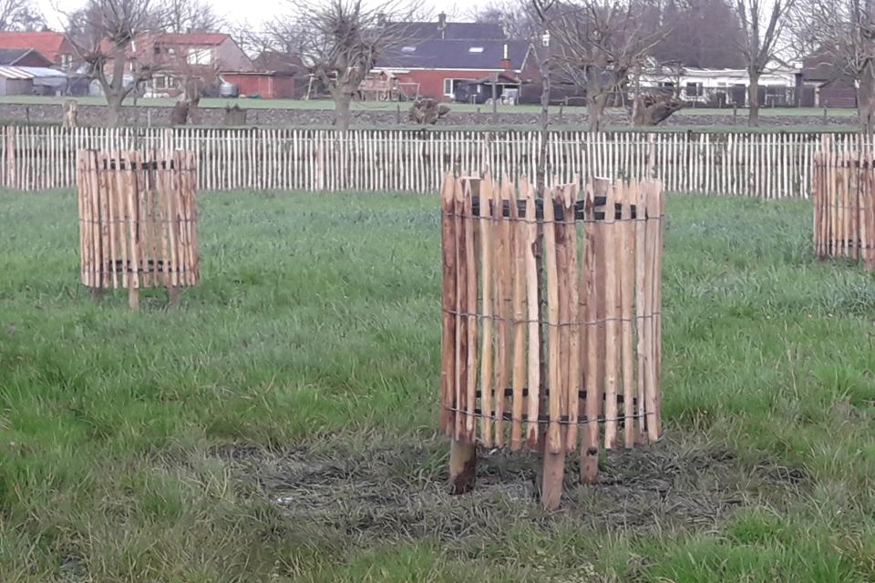 afsluiting in kastanjehout