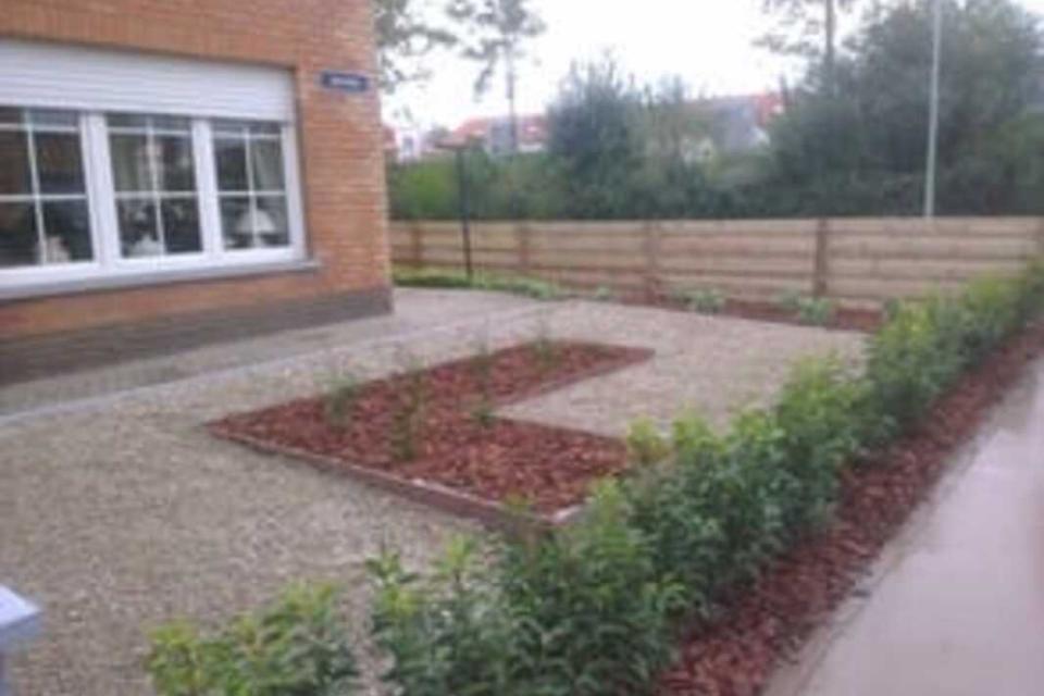 aanleg voortuin