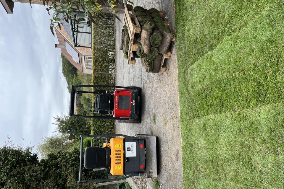 Grasmatten leggen