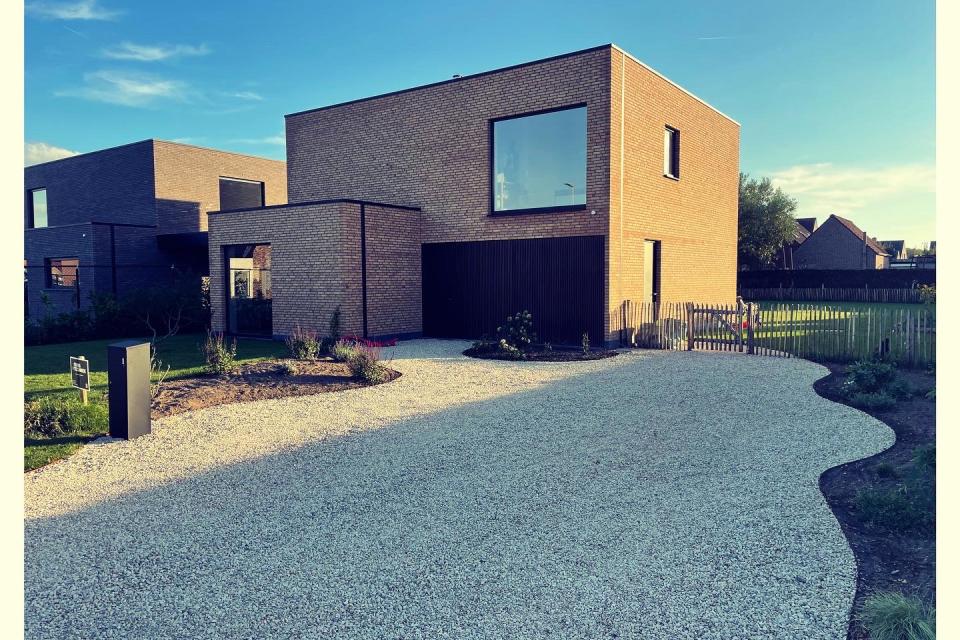 Organische oprit nieuwbouw Aalte