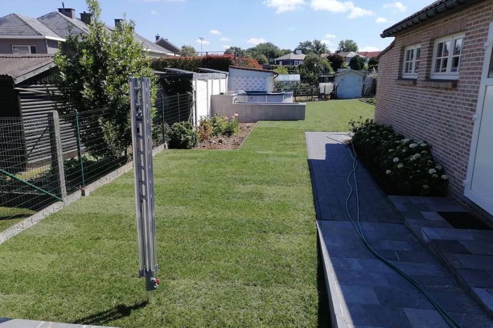 Aanleg grasmatten
