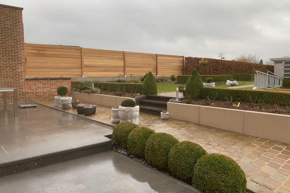 Houten tuinafsluiting