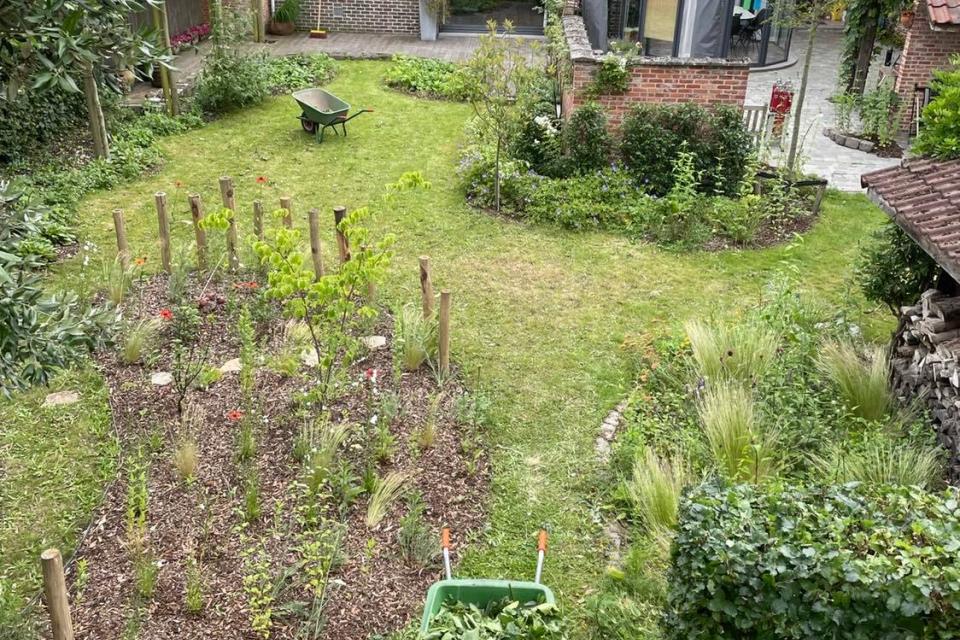 Natuurlijke tuin in Oelegem