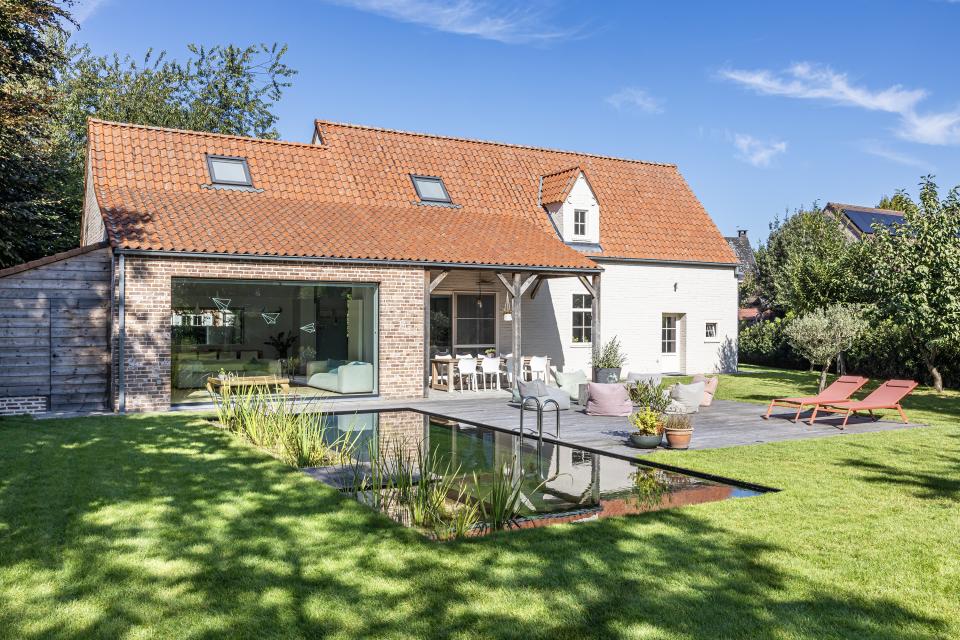 Zwemvijver met alu rand