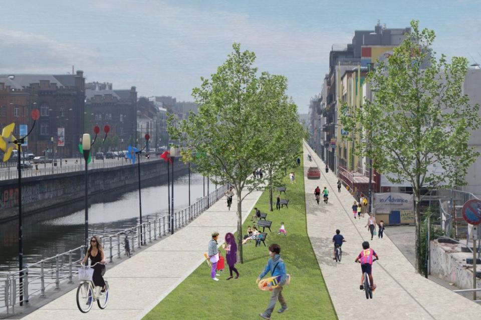 Brussel / Een groene kanaalzone op kindermaat