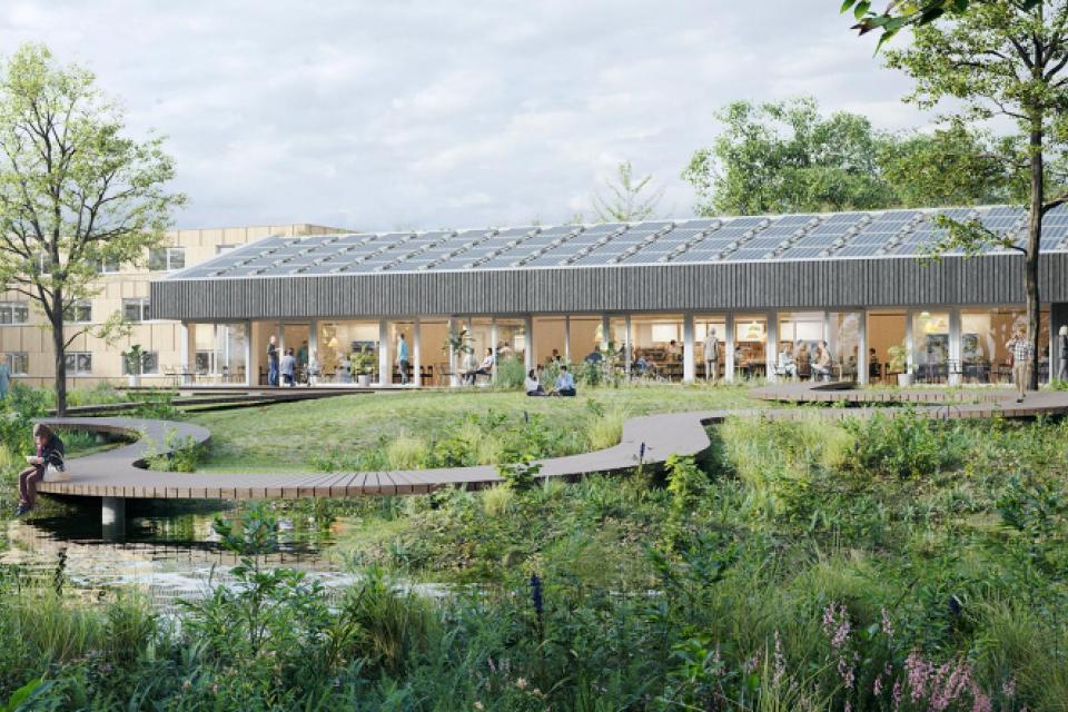 Aquafin bouwt duurzame groene campus 