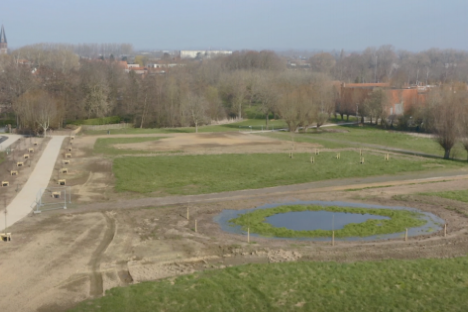 Nieuwe groenzone in Marke (Kortrijk)