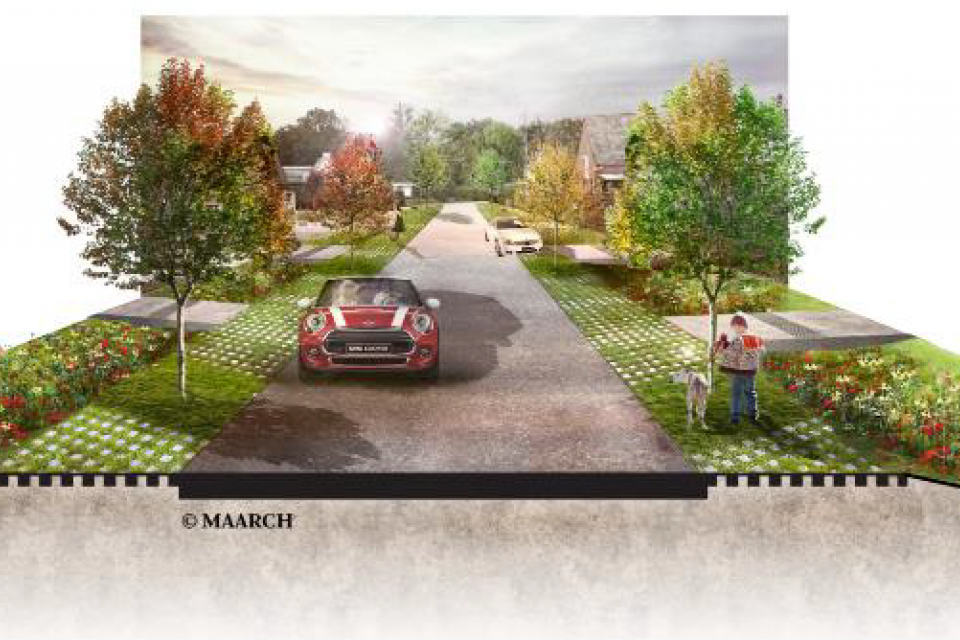 Heusden-Zolder krijgt ‘blauwgroene’ straat