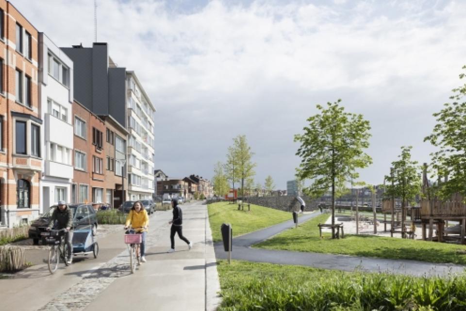Leuven / Park Belle-Vue wint Prijs Fietsinfrastructuur in Vlaanderen 2021 