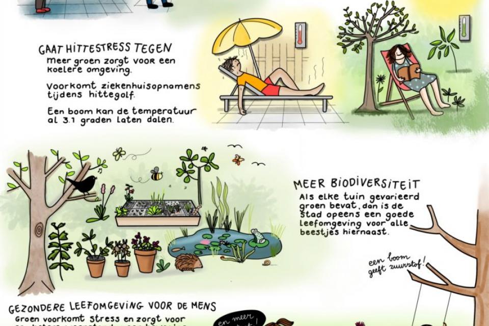 Nieuwe poster met de meerwaarde van groen in de stad