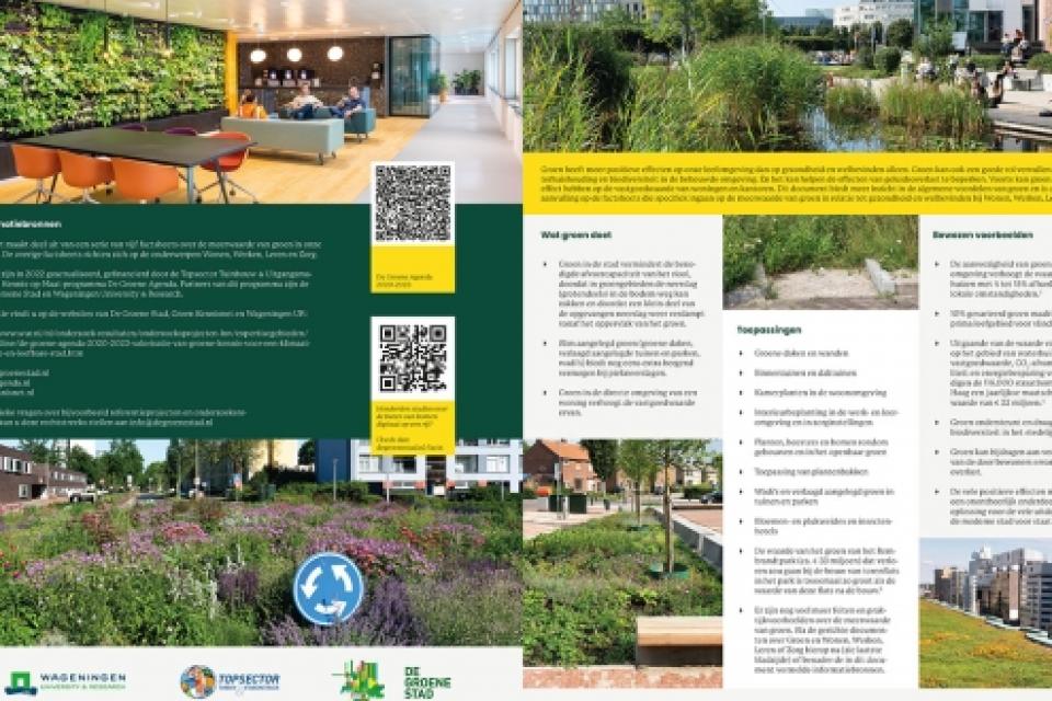 Update van factsheets De Groene Stad